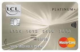 Carte Bancaire - LCL - Mastercard Platinium