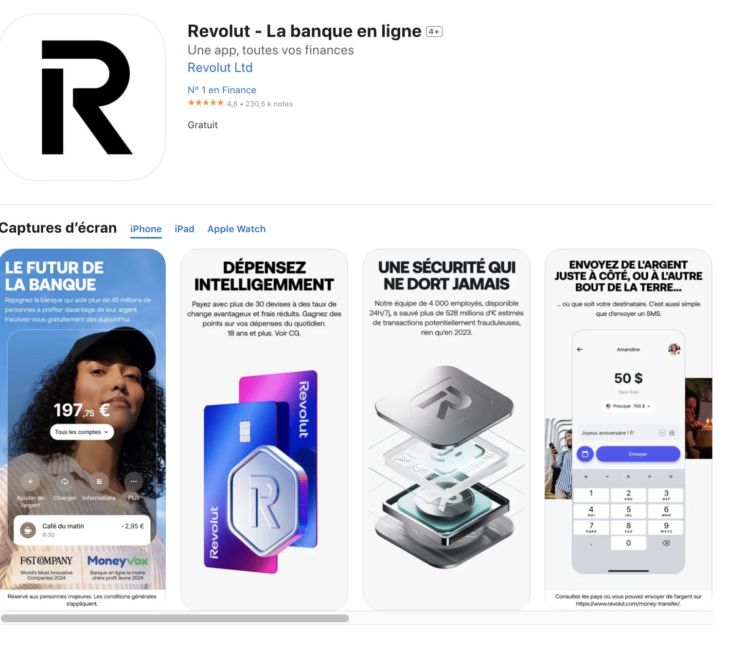 Application revolut