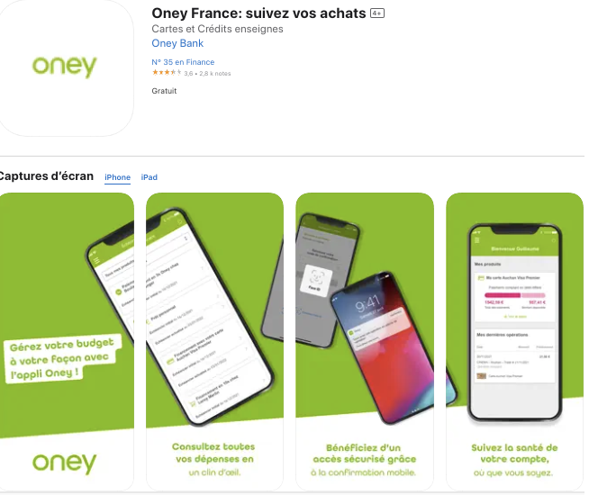 Application mobile Oney